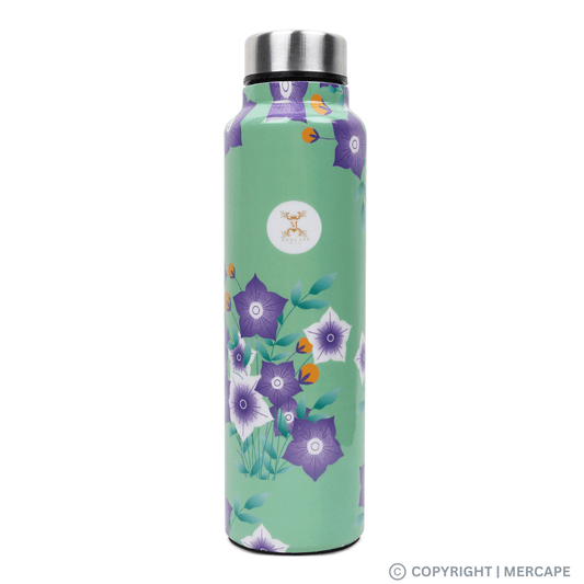 Mercape Floravita - Meena Print Stainless Steel Bottle