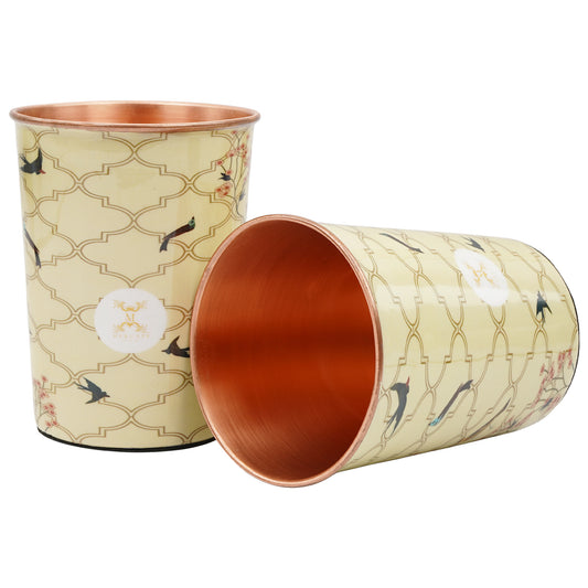MERCAPE Heritage Lattice: Copper Glass Set