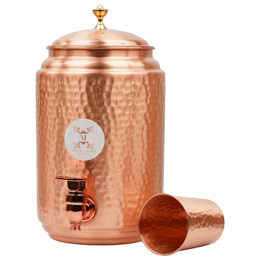 MERCAPE Signature Copper Water Dispenser: Wellness & Grace