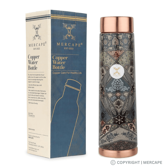 MERCAPE Ethnic Aura: Pure Copper Bottle