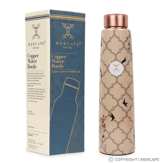 MERCAPE Geometric Aura: Pure Copper Bottle