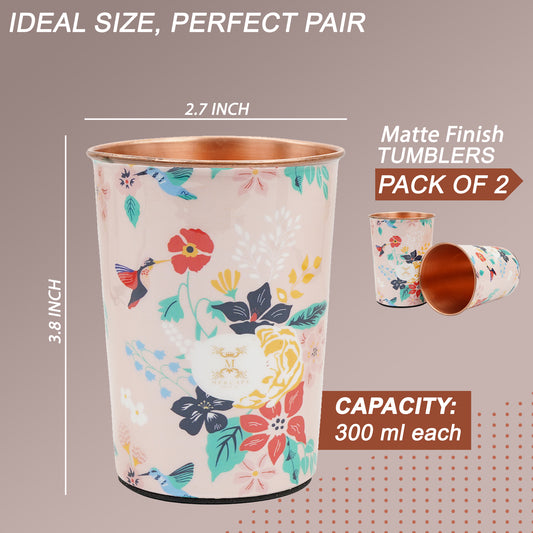 300 ml copper glass set for gifting and healthy life